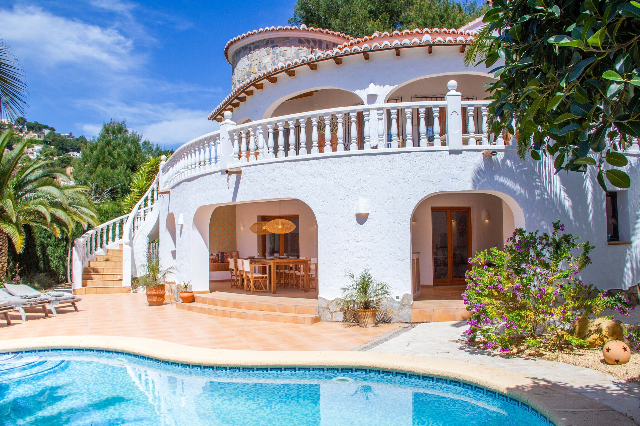 Casa los Moros is a detached villa with private pool in Moraira, Costa Blanca