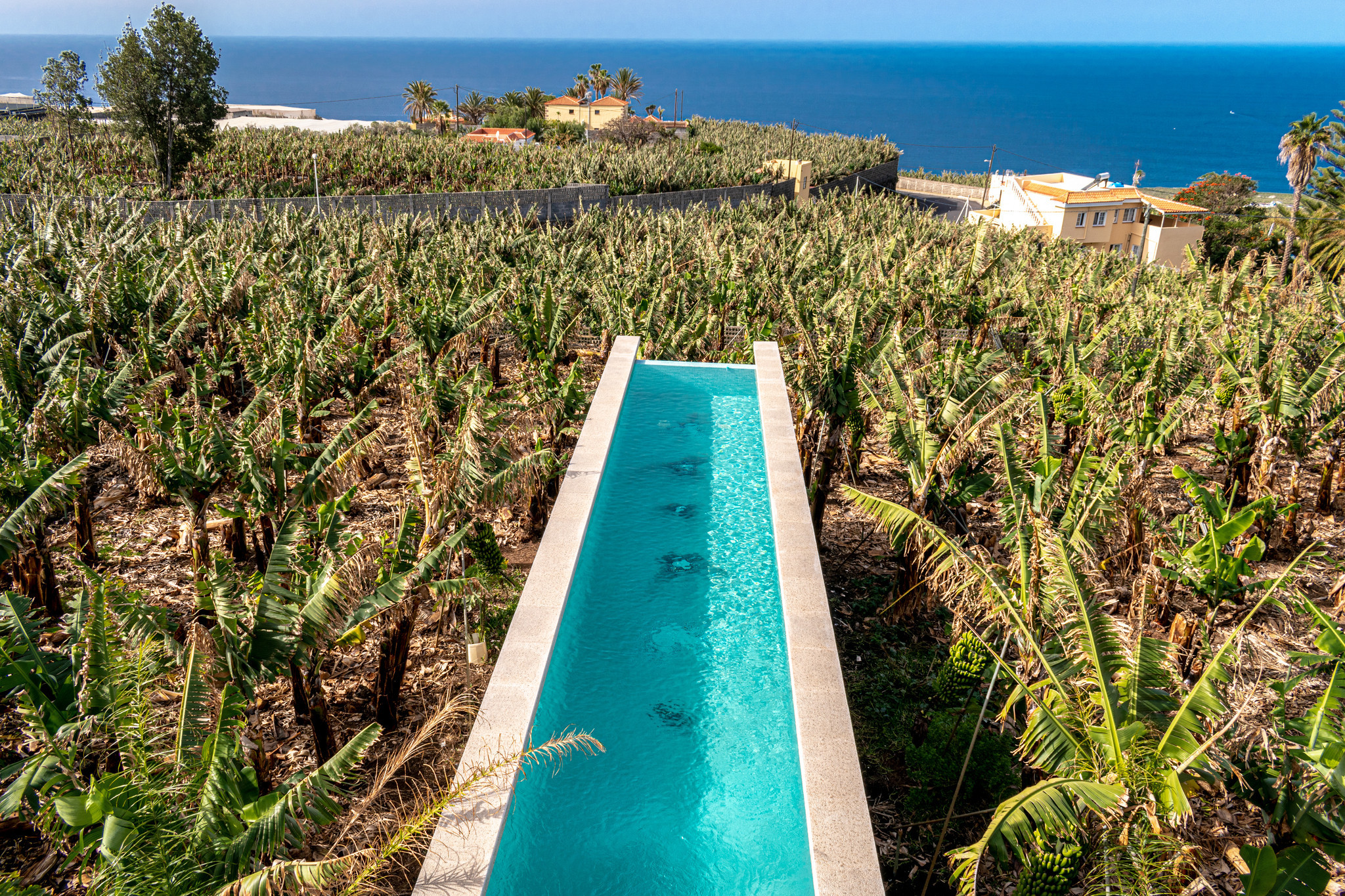 Casa Alba Marina is a luxurious holiday home with heated salt water pool and seaview in Tazacorte, La Palma