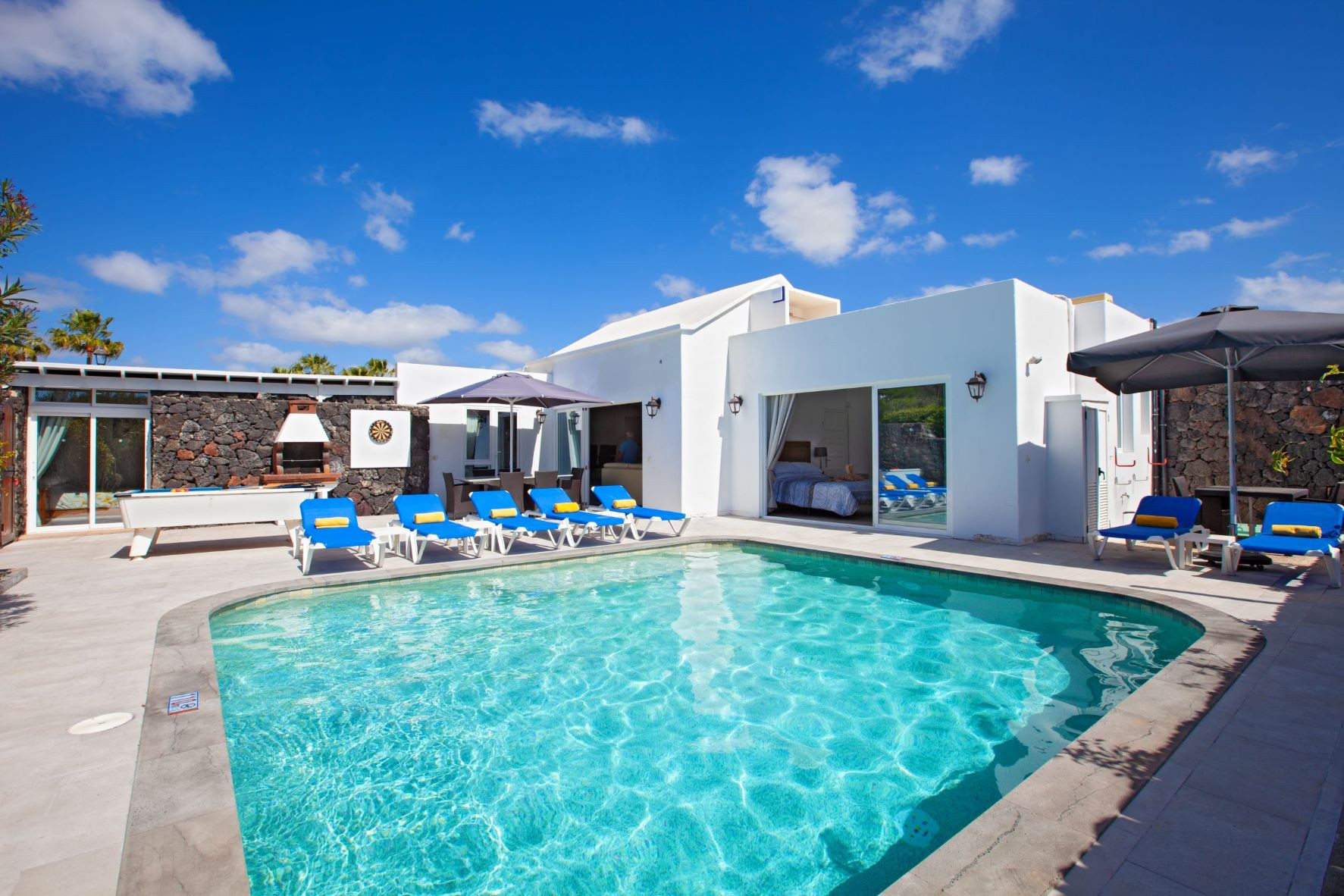 Villa Lola is a large holiday villa with heated private pool and privacy in Puerto del Carmen, Lanzarote