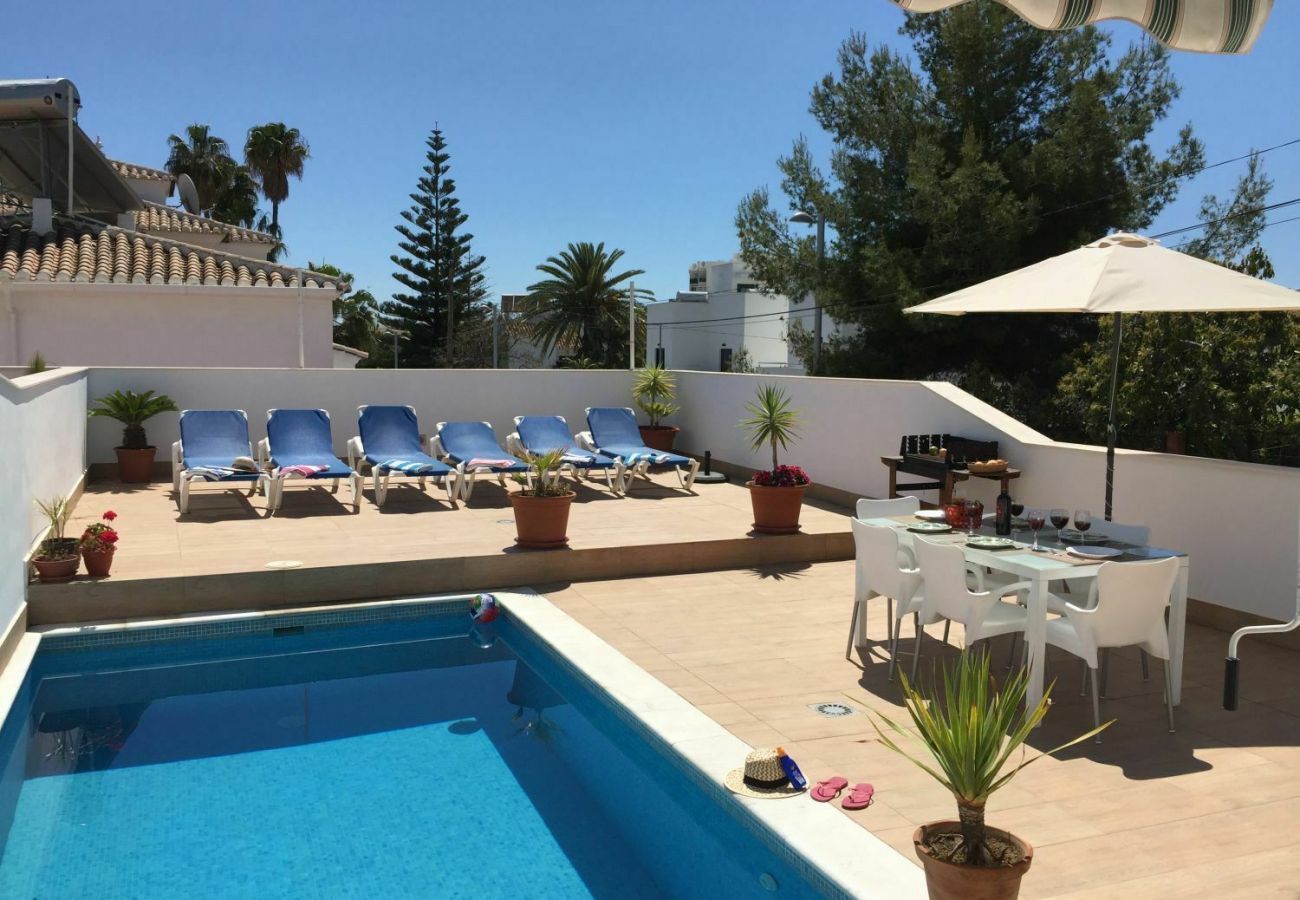 Villa Petunia with private pool. Within walking distance of centre and beach. In Nerja. Andalusia