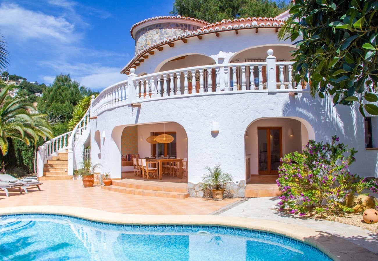 Casa los Moros is a detached villa with private pool in Moraira, Costa Blanca