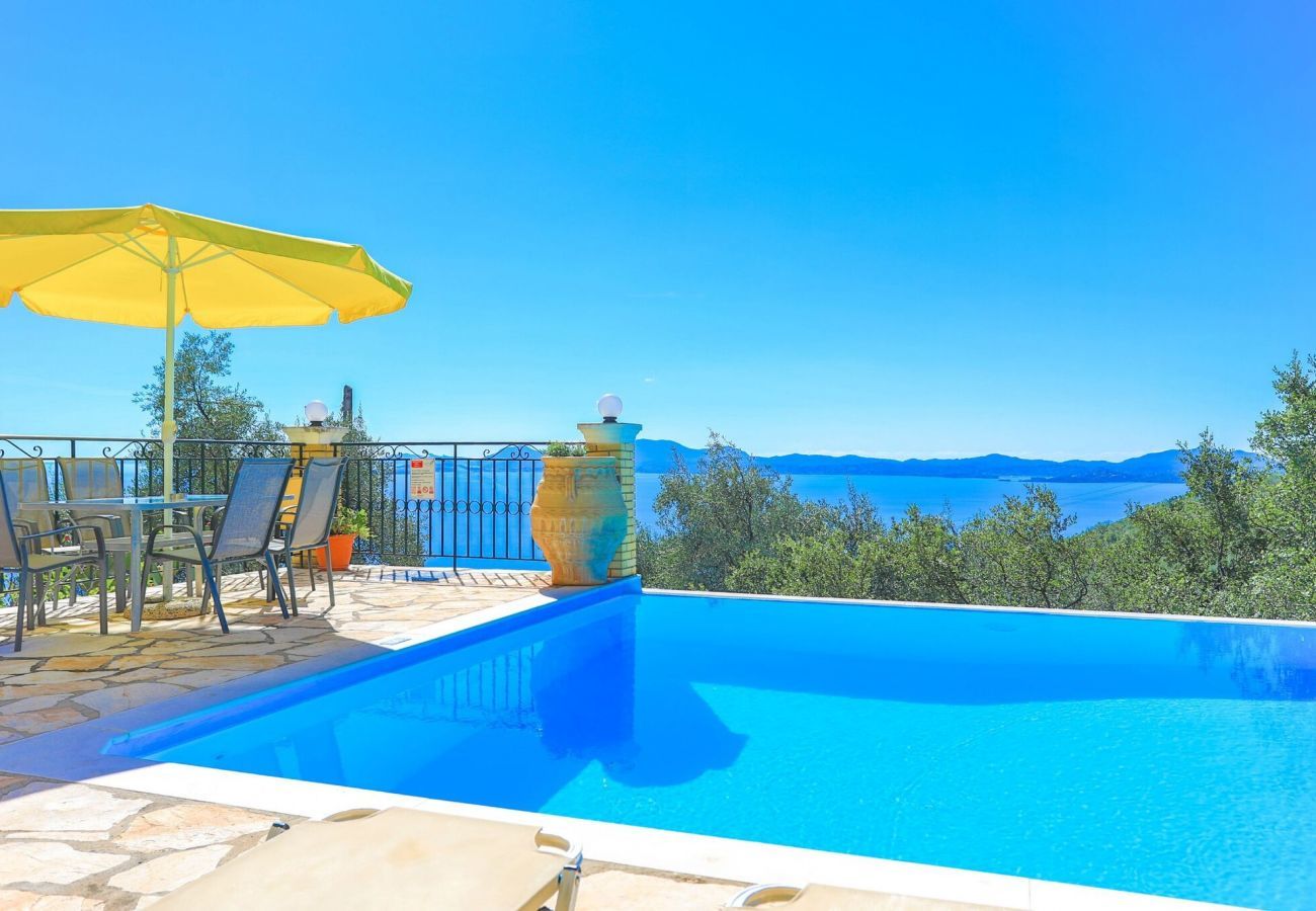 Villa Nisaki | A detached villa with private pool and seaview on Corfu, Greece