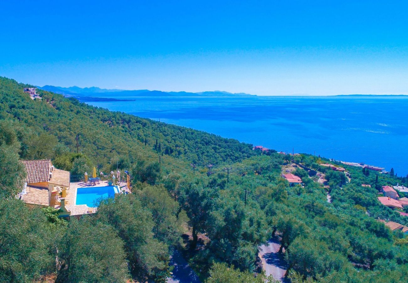 Villa Nisaki | A detached villa with private pool and seaview on Corfu, Greece