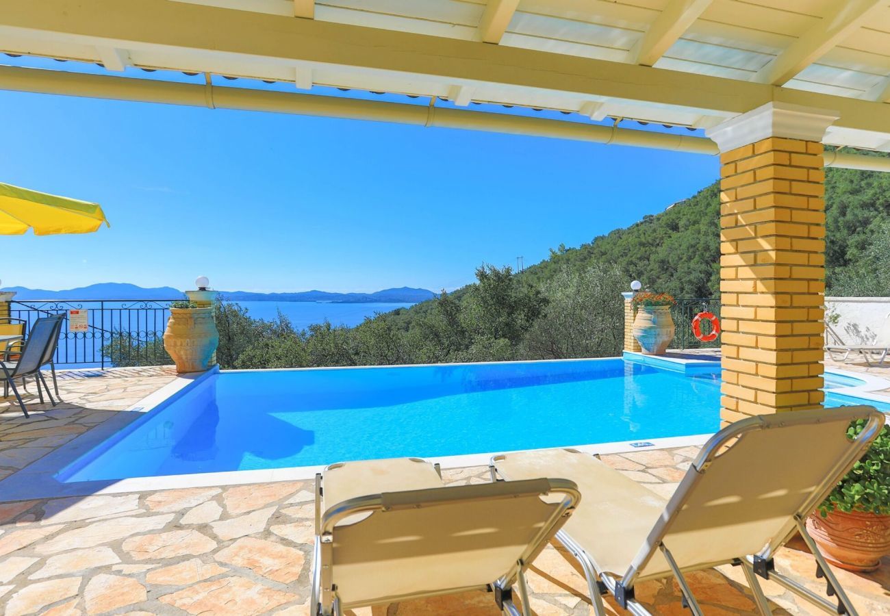 Villa Nisaki | A detached villa with private pool and seaview on Corfu, Greece