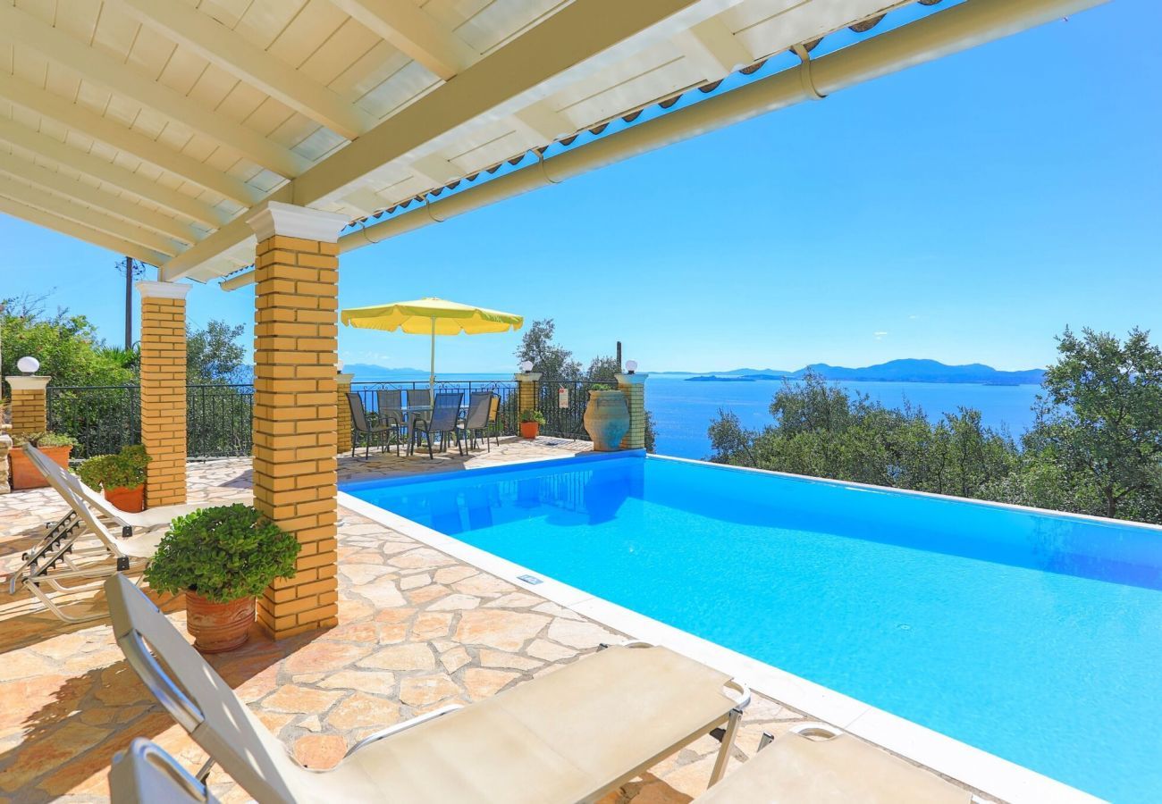 Villa Nisaki | A detached villa with private pool and seaview on Corfu, Greece