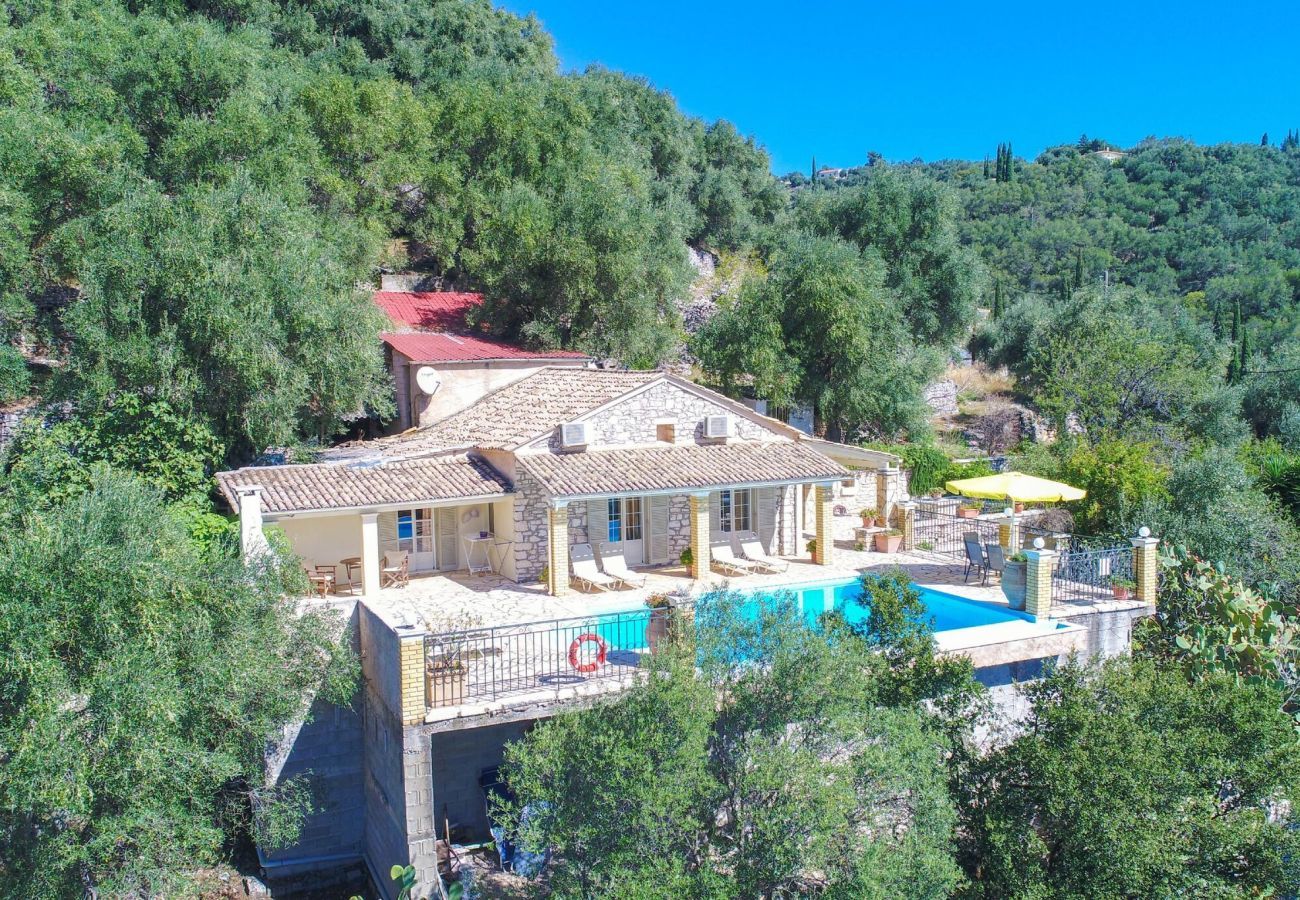 Villa Nisaki | A detached villa with private pool and seaview on Corfu, Greece