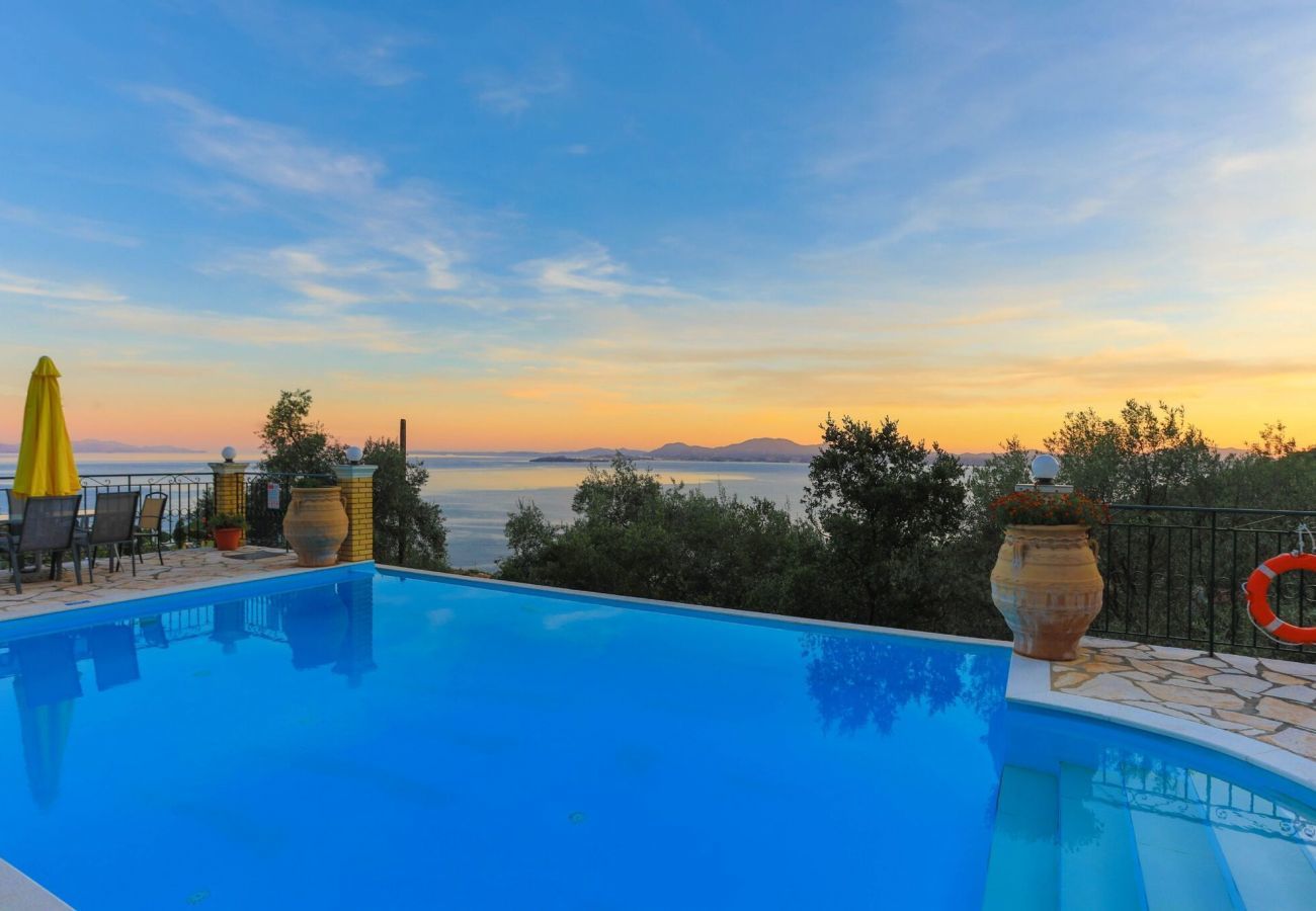 Villa Nisaki | A detached villa with private pool and seaview on Corfu, Greece