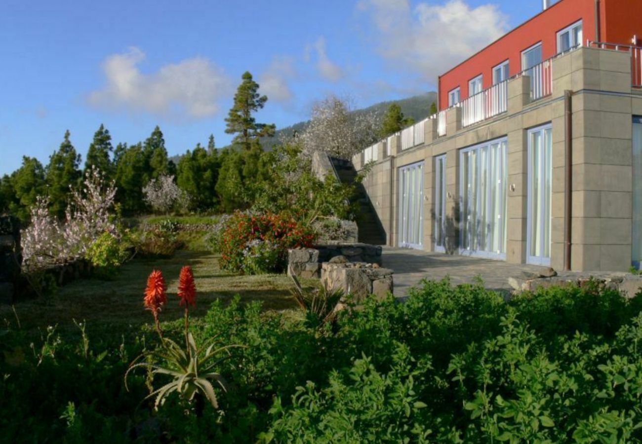 Villa Florasol is a luxurious and modern villa with heated private pool, sauna and unique seaview in Tijarafe, La Palma