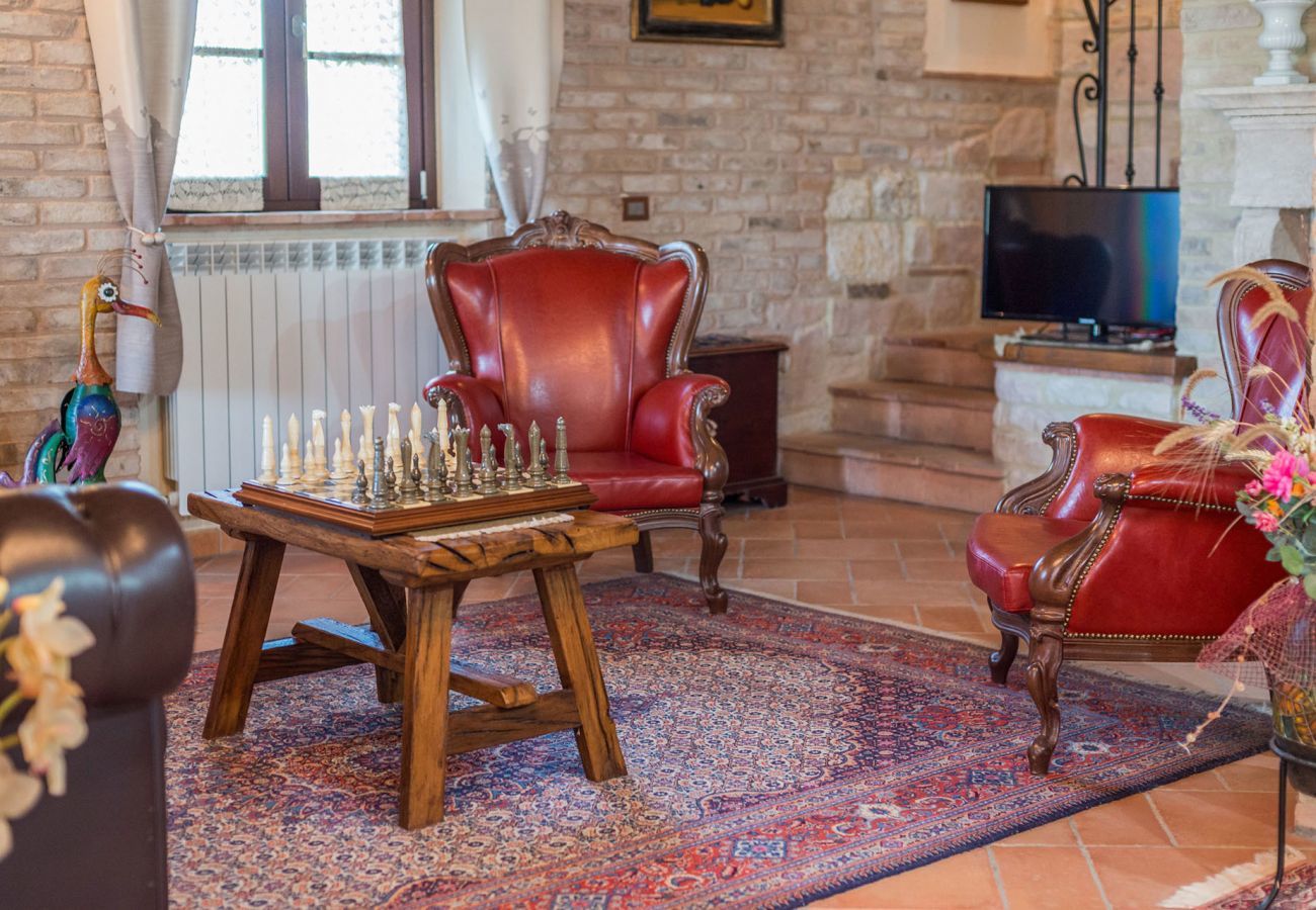Villa Chiara is a detached villa with amazing views and private pool in Acqualagna, Le Marche
