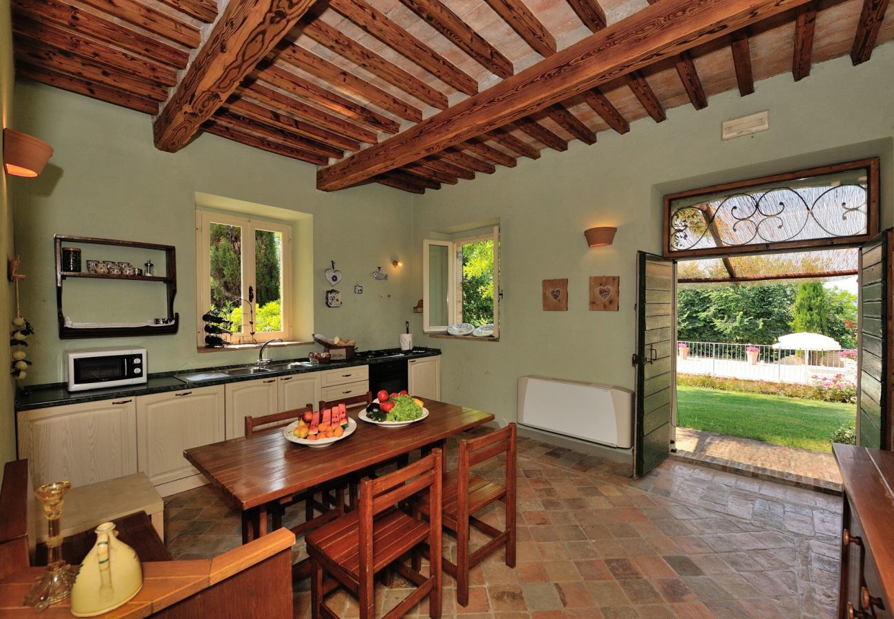 Antico Casolare is an unique villa with private pool and vineyard in Le Marche, Italy. Ideal for large groups!