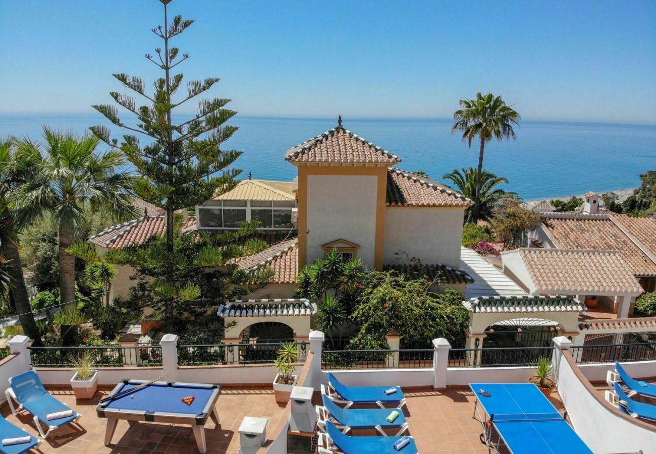 Villa Burriana Vista Mar is a semi-detached villa with private pool in Nerja, Andalusia