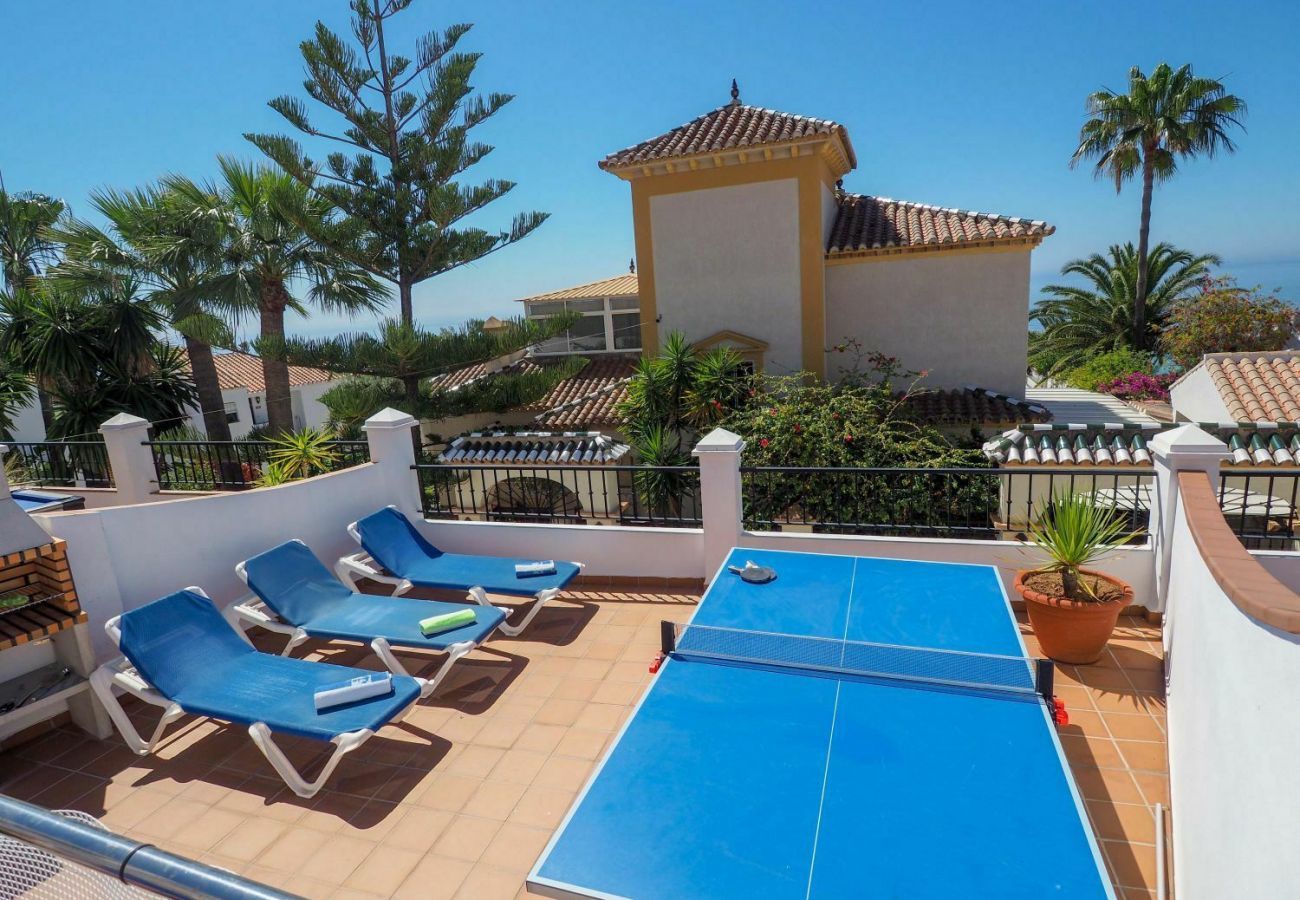 Villa Burriana Vista Mar is a semi-detached villa with private pool in Nerja, Andalusia