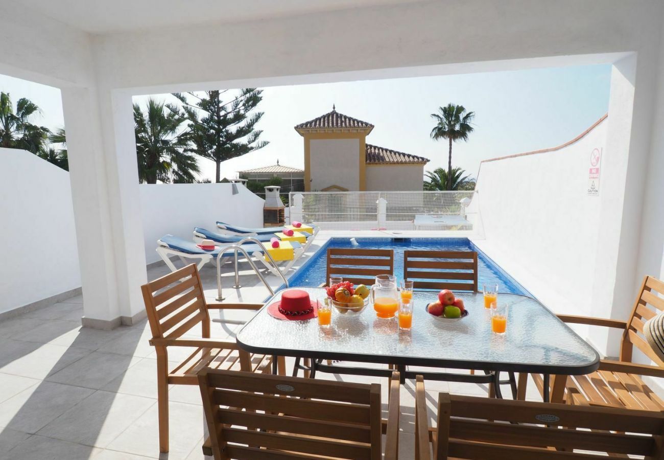 Villa Burriana Vista Mar is a semi-detached villa with private pool in Nerja, Andalusia