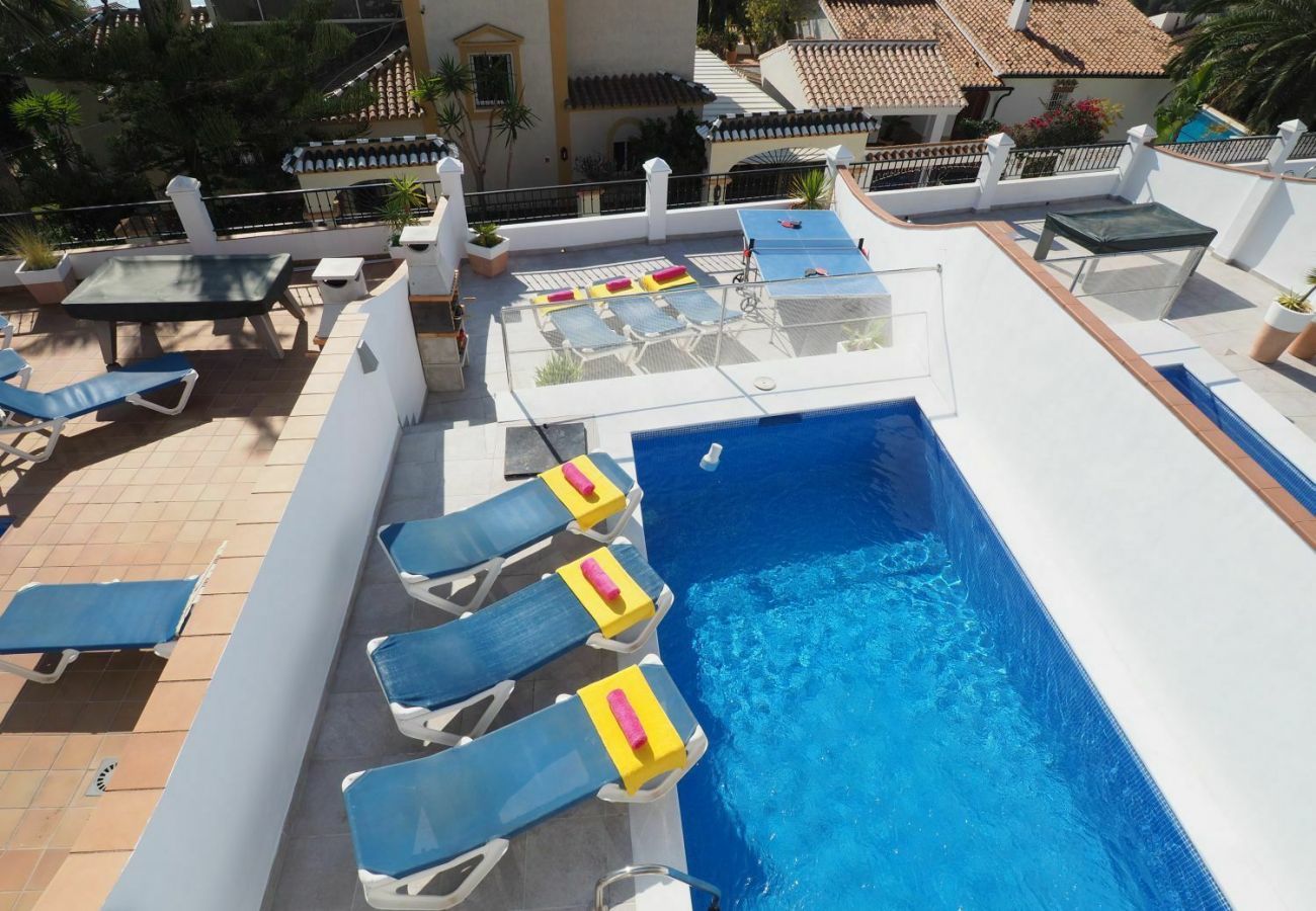 Villa Burriana Vista Mar is a semi-detached villa with private pool in Nerja, Andalusia