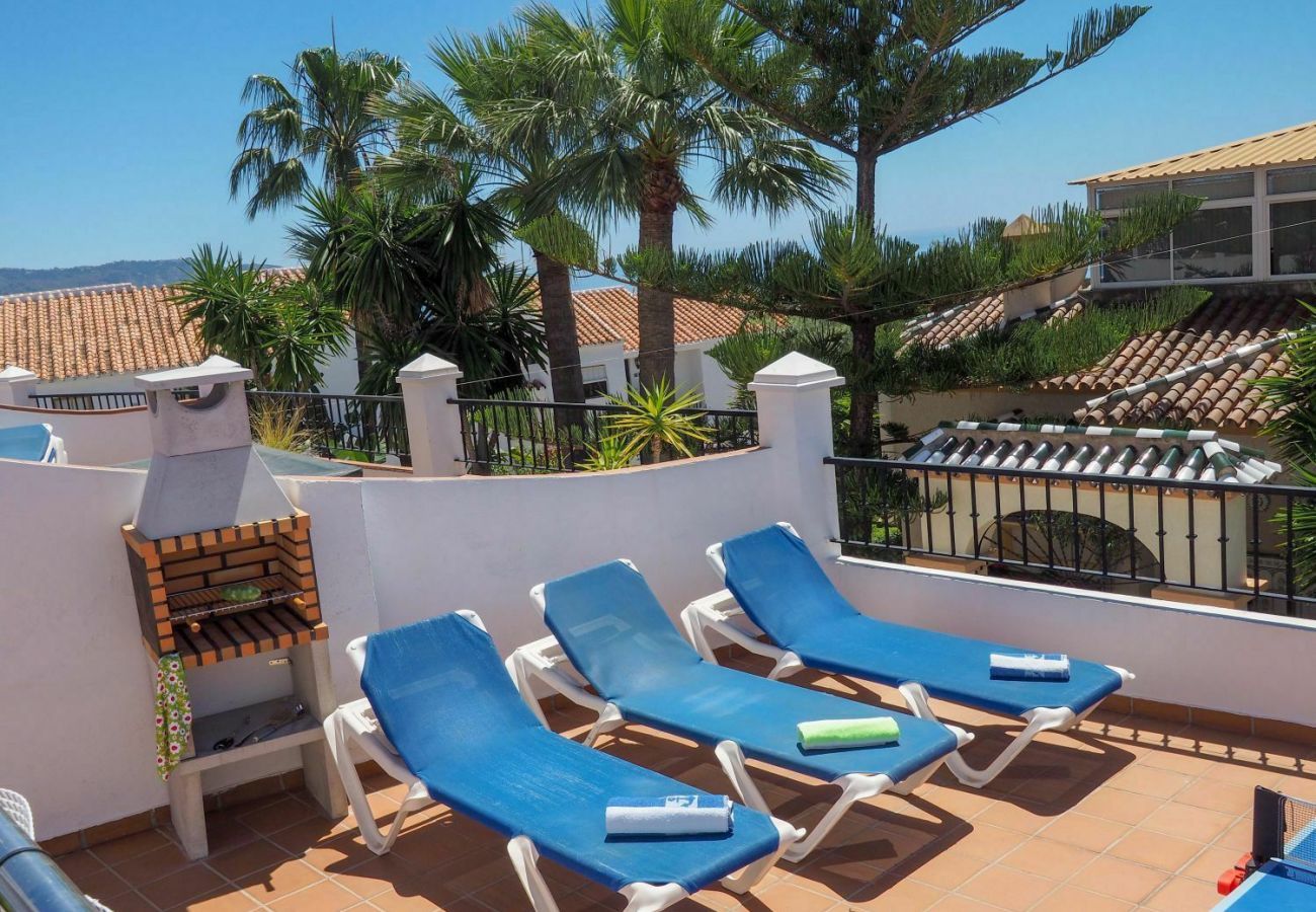 Villa Burriana Vista Mar is a semi-detached villa with private pool in Nerja, Andalusia