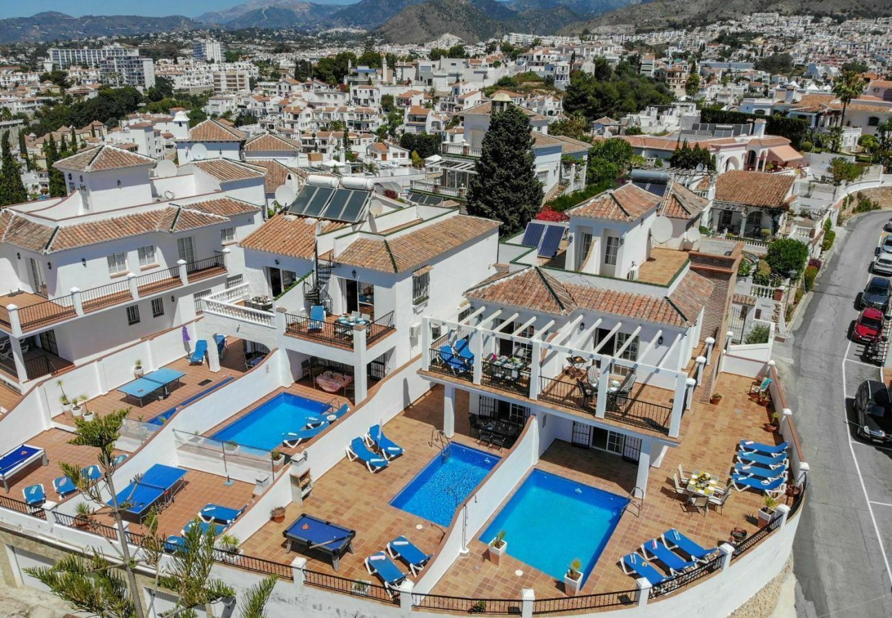 Villa Burriana Vista Mar is a semi-detached villa with private pool in Nerja, Andalusia