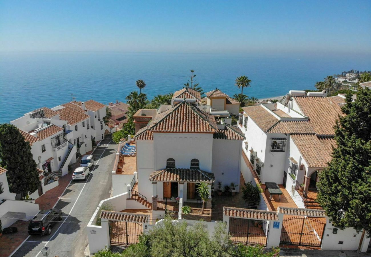 Villa Burriana Vista Mar is a semi-detached villa with private pool in Nerja, Andalusia