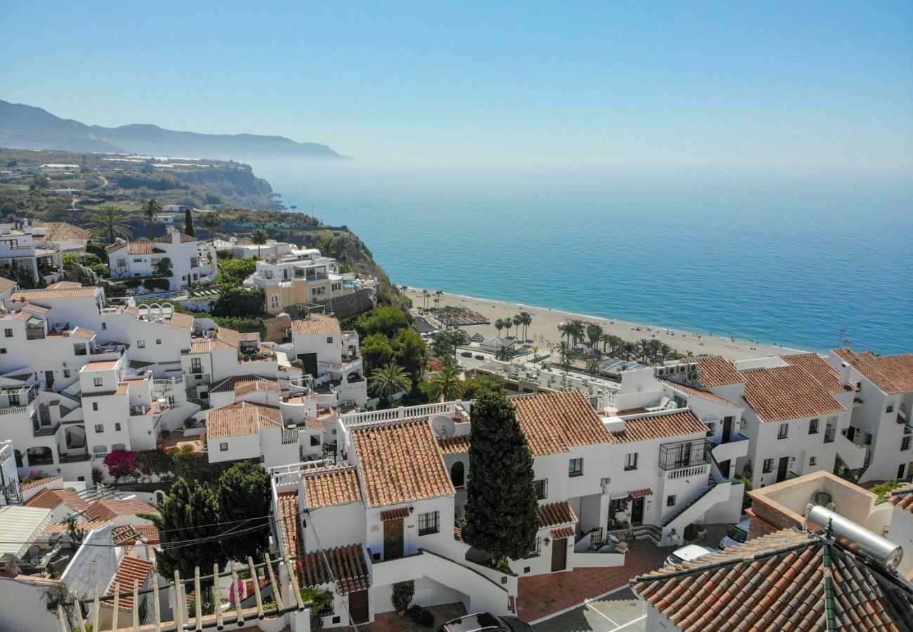 Villa Burriana Vista Mar is a semi-detached villa with private pool in Nerja, Andalusia