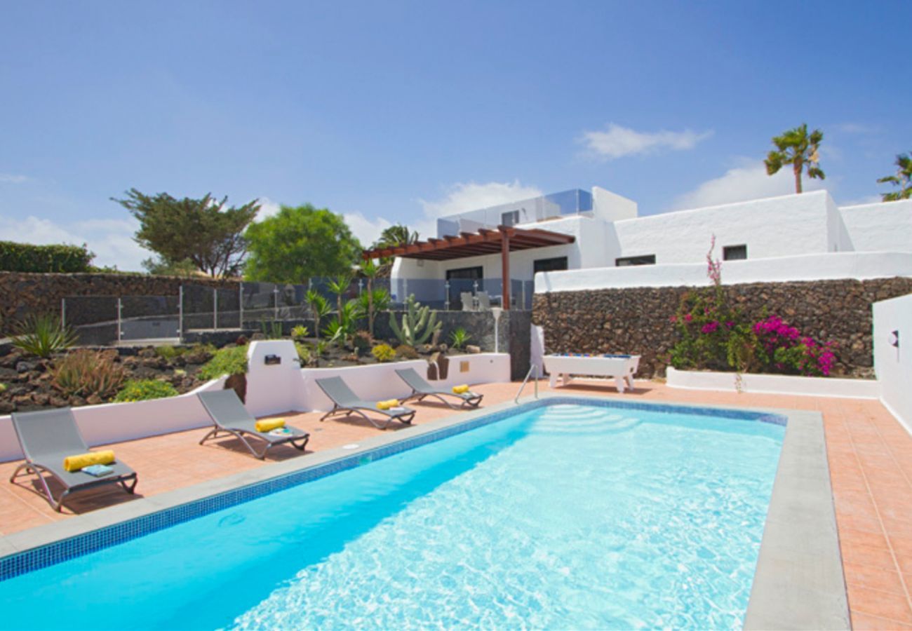 Villa Lexy is a holiday home with heated private pool and seaview in Los Mojones, Puerto del Carmen, Lanzarote