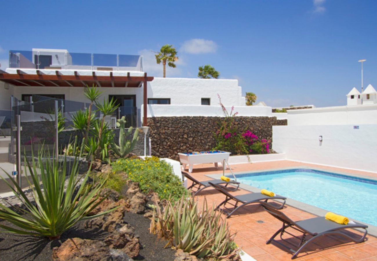 Villa Lexy is a holiday home with heated private pool and seaview in Los Mojones, Puerto del Carmen, Lanzarote