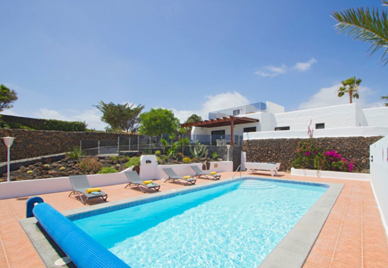 Villa Lexy is a holiday home with heated private pool and seaview in Los Mojones, Puerto del Carmen, Lanzarote