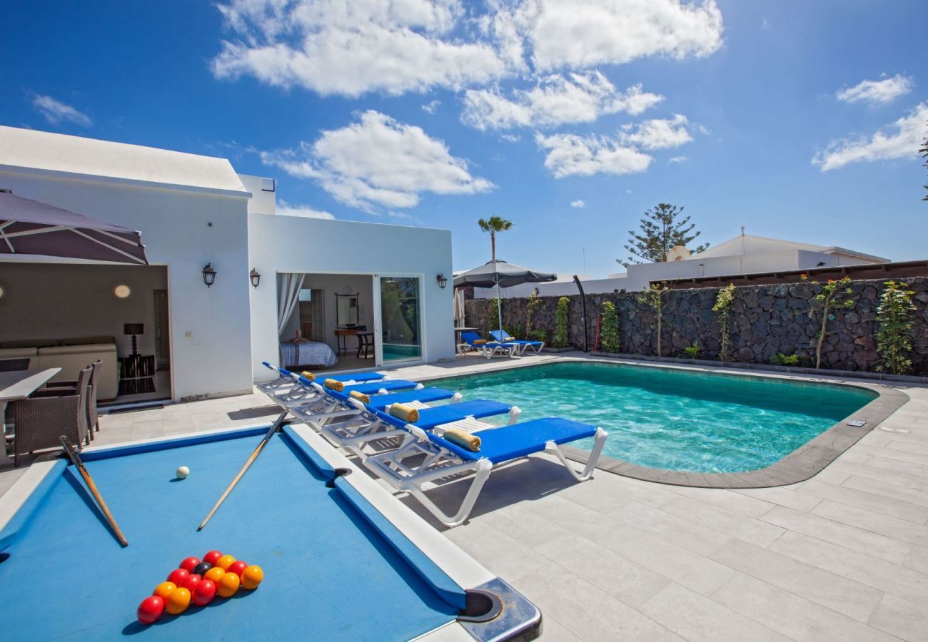 Villa Lola is a large holiday villa with heated private pool and privacy in Puerto del Carmen, Lanzarote