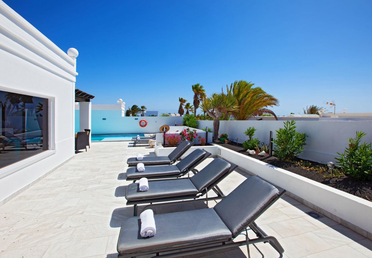 Casa Lily is a tropical holiday home with heated private pool in the Los Mojones area, Puerto del Carmen, Lanzarote