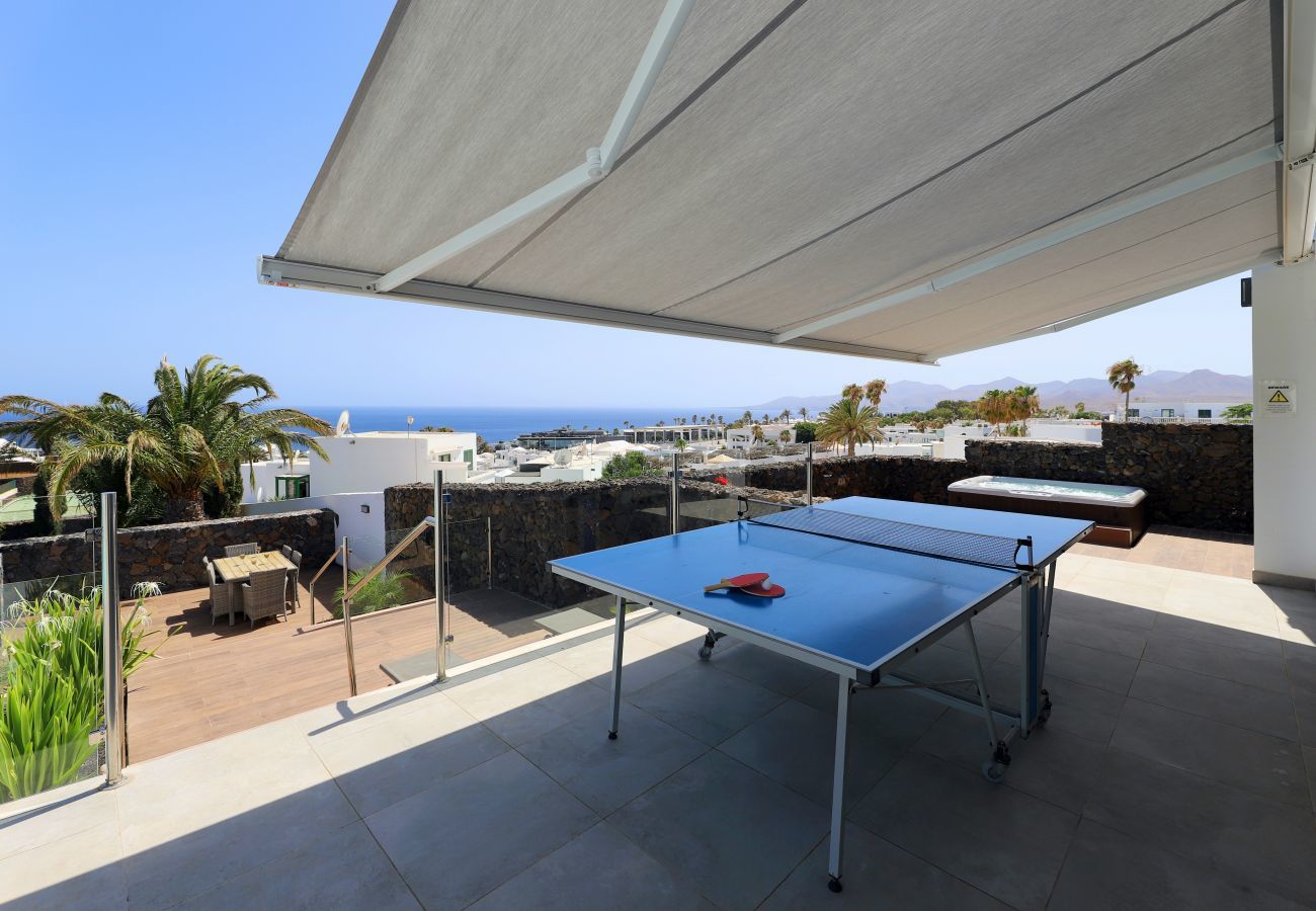 Villa June is luxurious holiday villa with heated private pool and sea view. Great location in Puerto del Carmen, Lanzarote