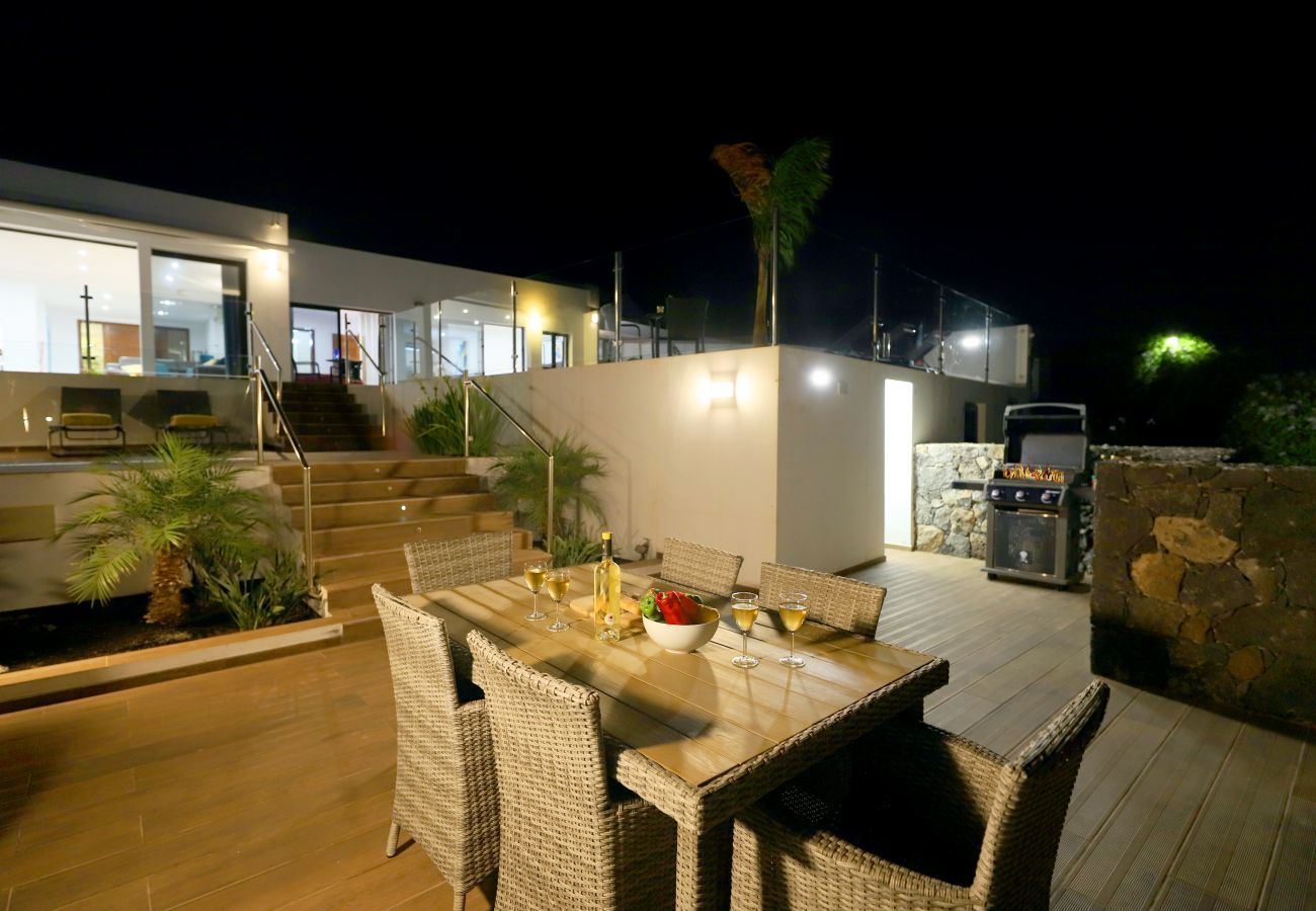 Villa June is luxurious holiday villa with heated private pool and sea view. Great location in Puerto del Carmen, Lanzarote