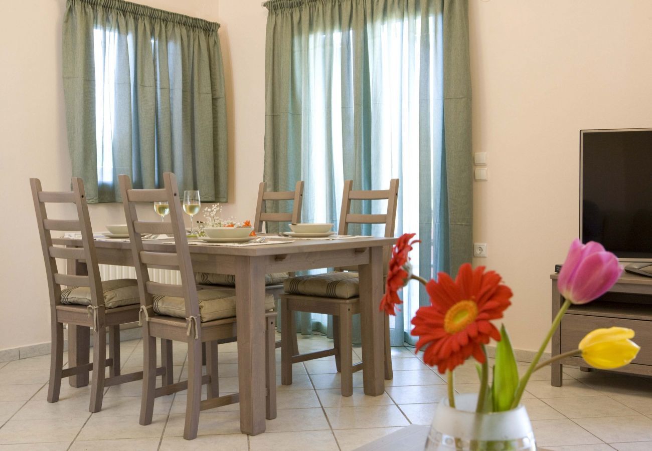 Villa Ioanna is a comfortable holiday home with private pool. Near capital in Kariotes, Lefkada