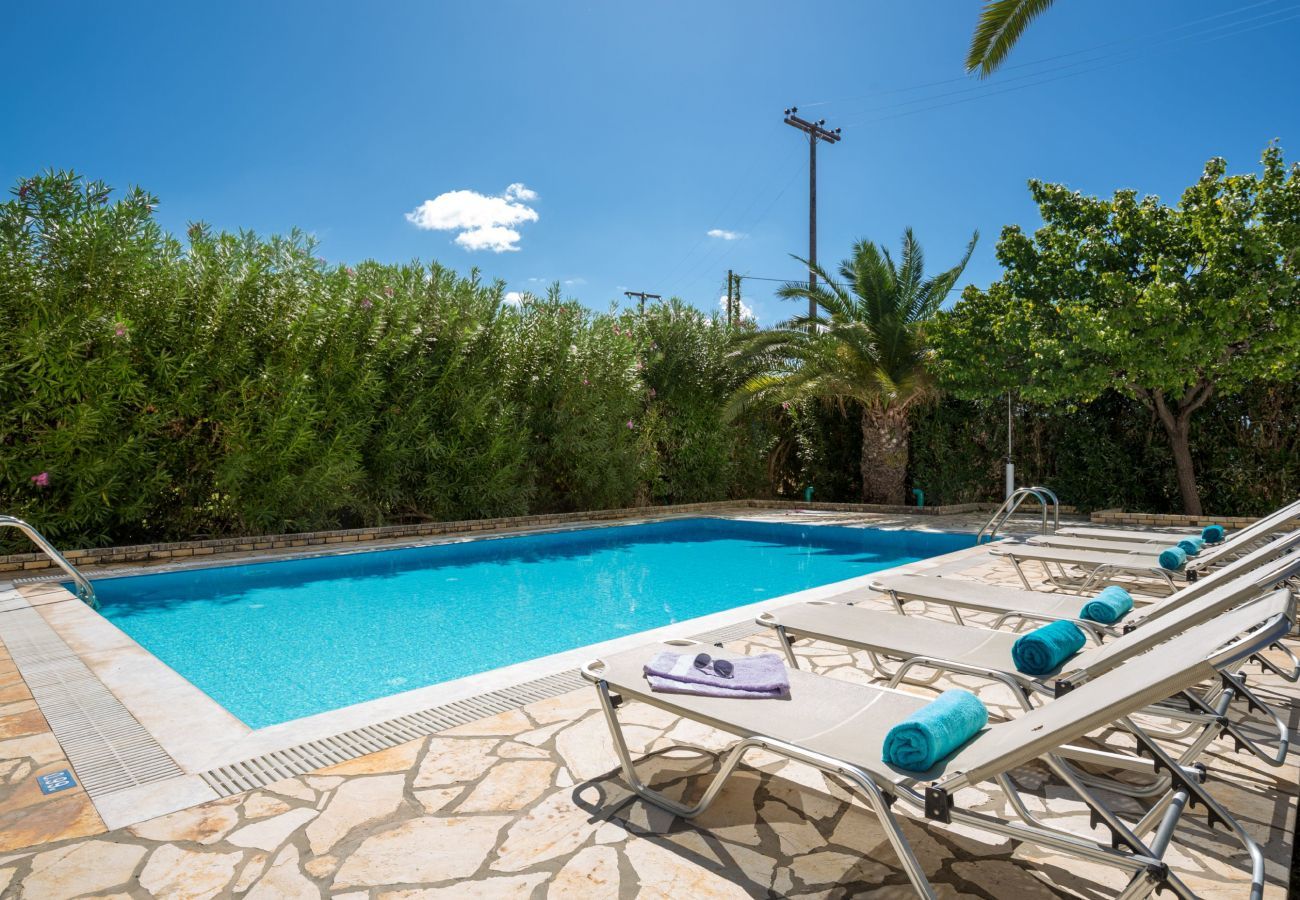 Villa Aretha is a detached villa with private pool walking distance from the beach in Acharavi, Corfu