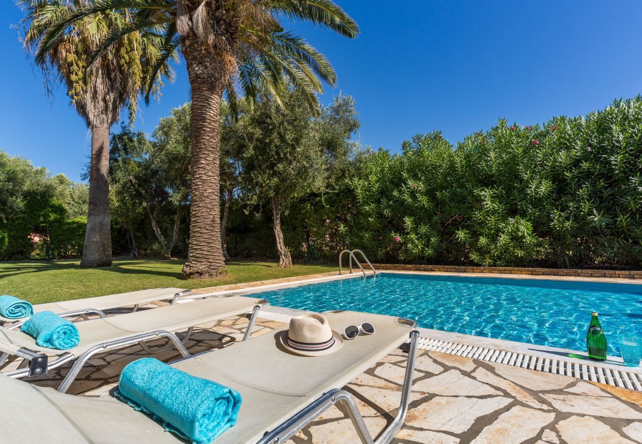 Villa Aretha is a detached villa with private pool walking distance from the beach in Acharavi, Corfu