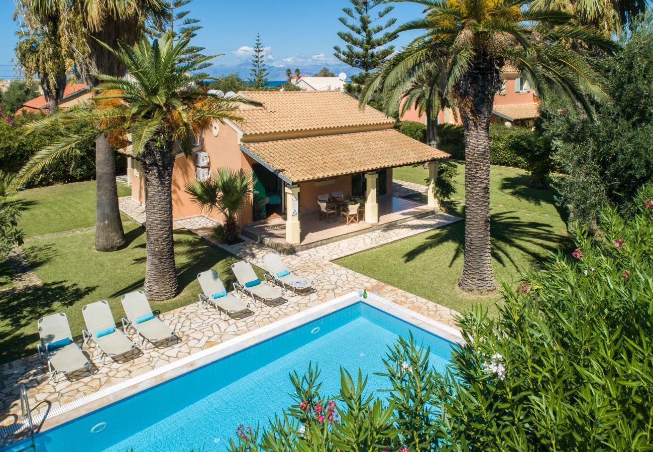 Villa Aretha is a detached villa with private pool walking distance from the beach in Acharavi, Corfu