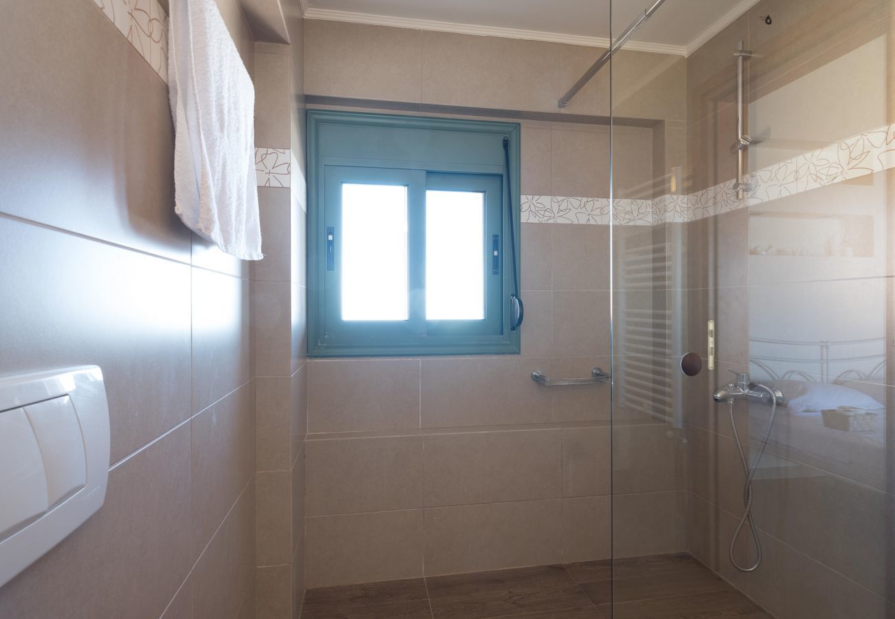 Villa Harmonia is a cozy detached villa with private pool and panoramic view over the sea in Lygaria, Crete