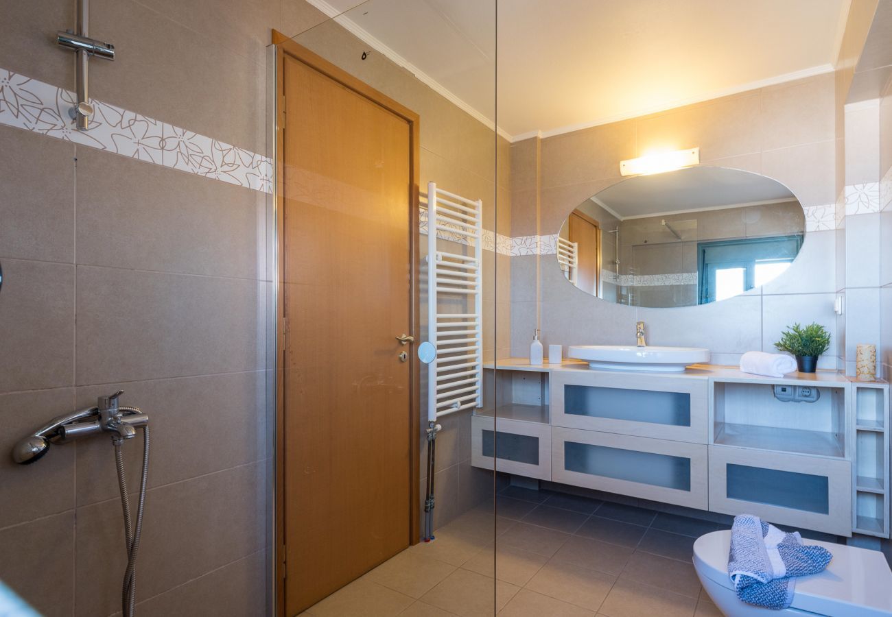 Villa Harmonia is a cozy detached villa with private pool and panoramic view over the sea in Lygaria, Crete