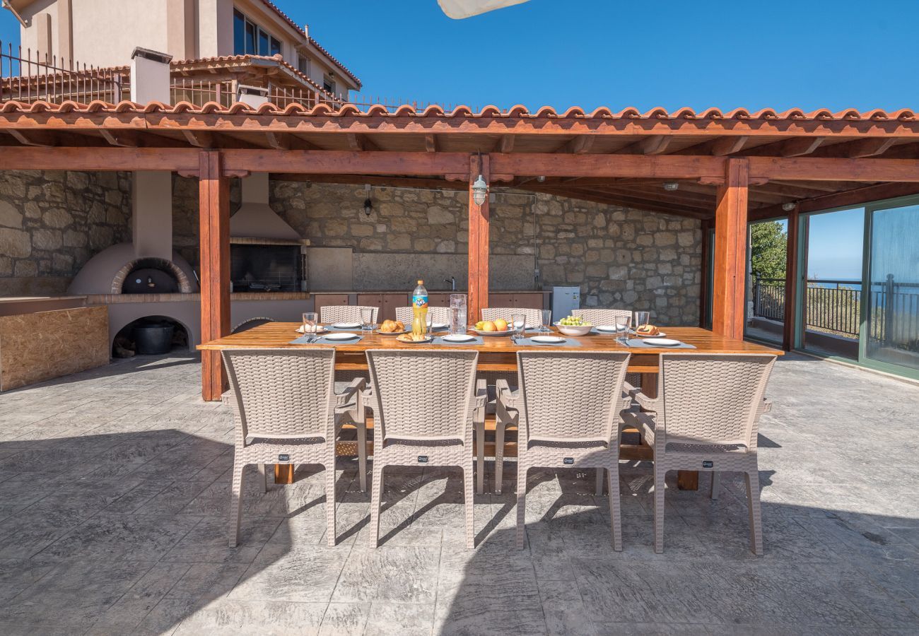 Villa Harmonia is a cozy detached villa with private pool and panoramic view over the sea in Lygaria, Crete
