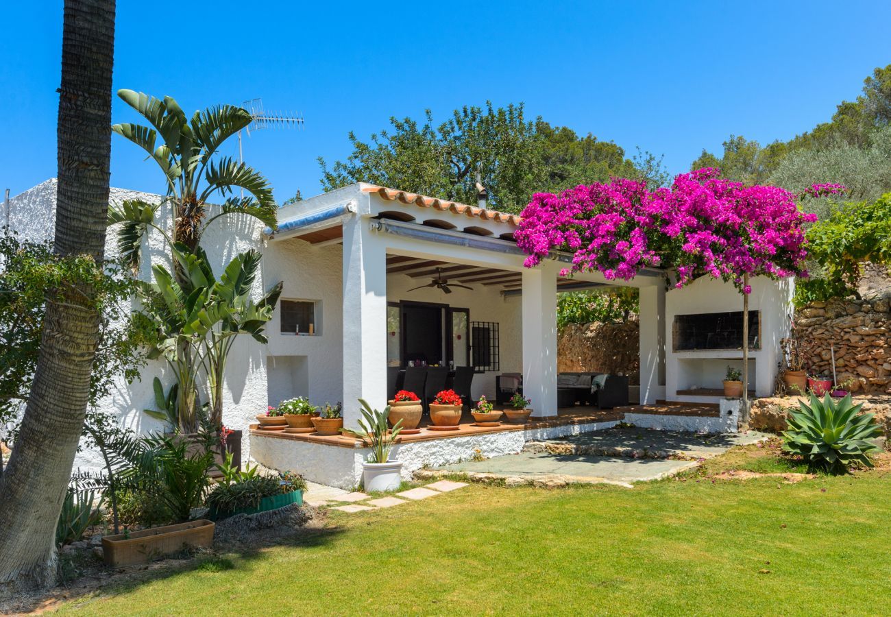 Luxury Ibiza Villa Mariposa with private pool and beautiful garden. Near beach of Benirras in San Miguel 