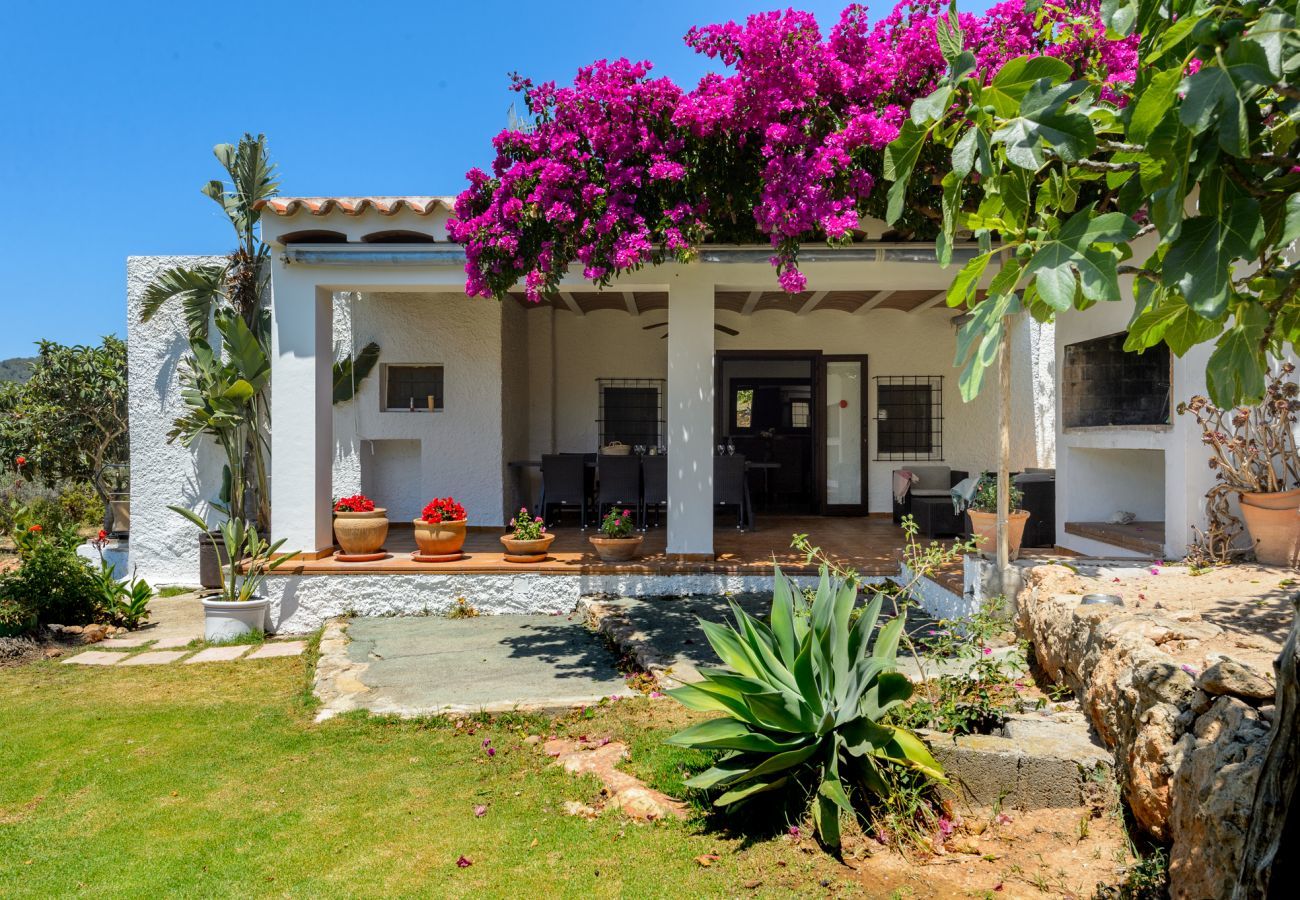 Luxury Ibiza Villa Mariposa with private pool and beautiful garden. Near beach of Benirras in San Miguel 