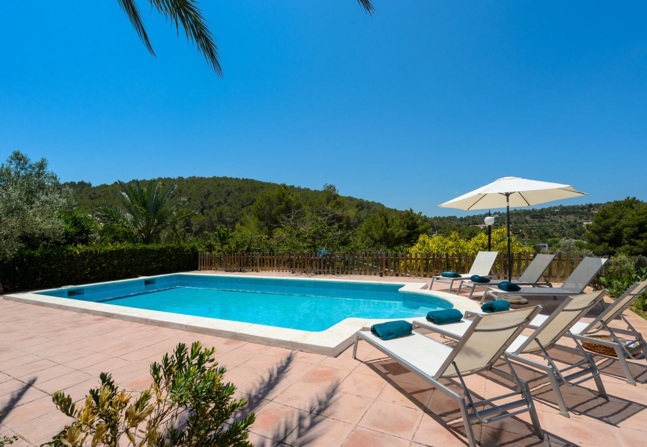 Luxury Ibiza Villa Mariposa with private pool and beautiful garden. Near beach of Benirras in San Miguel 