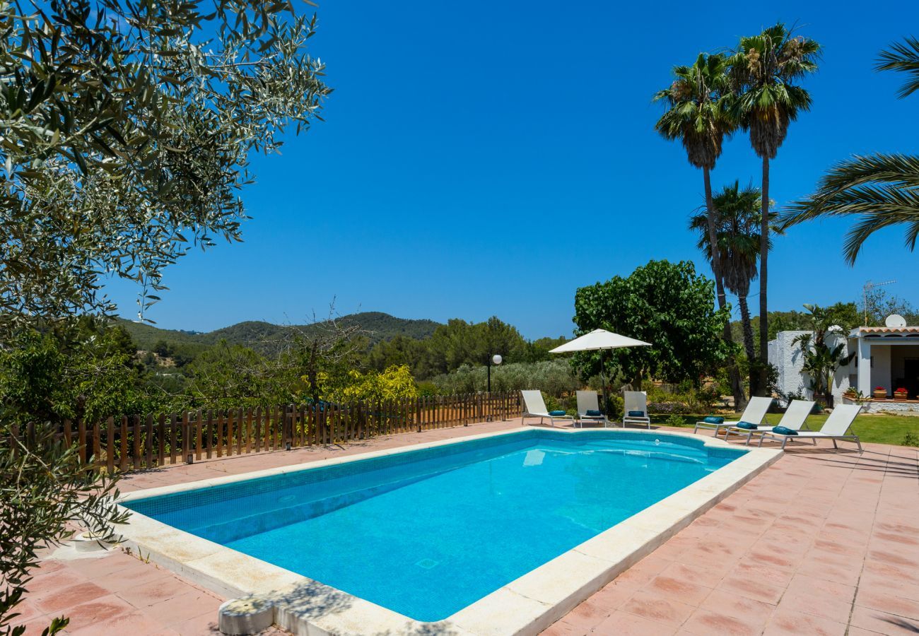 Luxury Ibiza Villa Mariposa with private pool and beautiful garden. Near beach of Benirras in San Miguel 