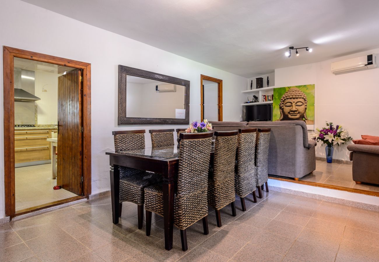 Luxury Ibiza Villa Mariposa with private pool and beautiful garden. Near beach of Benirras in San Miguel 