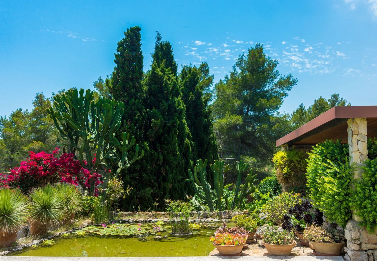 Stylish Spanish villa Casa Maravilla, with private pool, outdoor kitchen and spacious garden with flowers and plants