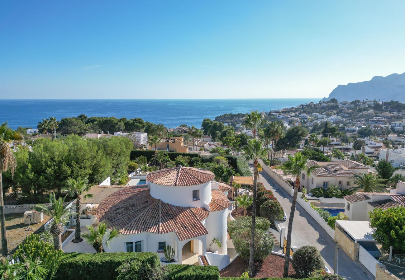 Beautiful view from Villa la Madrugada Beautiful view from Villa la Madrugada in Benissa near Moraira
